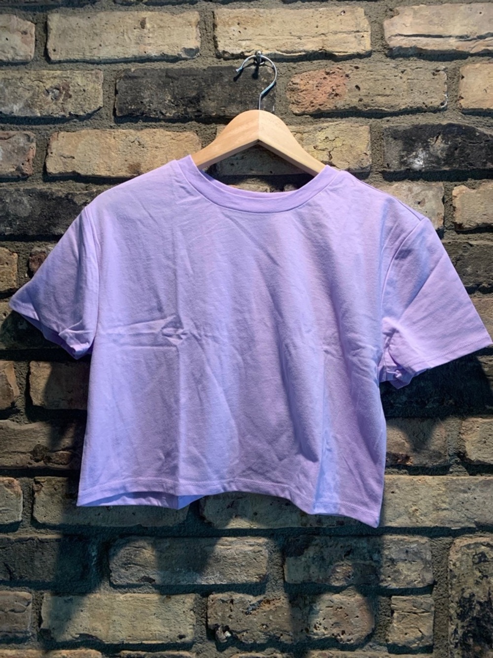 Girls Purple Cropped Tulip T-Shirt NWT size large